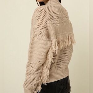 FRNCH Goya Fringe Sweater, Sz Small